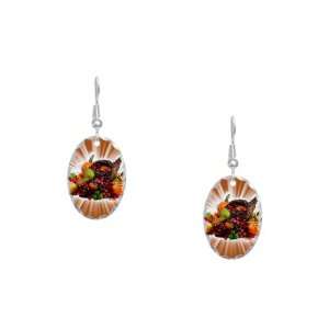  Earring Oval Charm Thanksgiving Cornucopia Artsmith Inc Jewelry