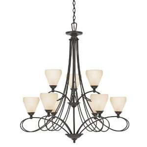  Quoizel Denmark Two Tier Chandelier With 9 Uplights