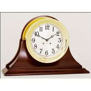  8.5 Chelsea Ships Bell Clock in Brass on Traditional 