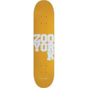  Zoo York Aaron Suski Drop K Yellow Skateboard Deck   7.75 
