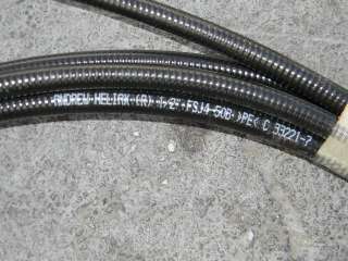 ANDREW HELIAX 3 METER STRAIGHT CONNECTOR CABLE FSJ4 50B  