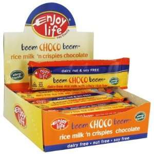Enjoy Life  Boom Choco Boom, Crispy Rice Milk Chocolate Bar, 1.4oz (12 