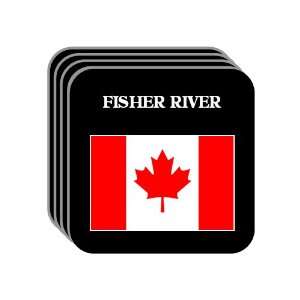 Canada   FISHER RIVER Set of 4 Mini Mousepad Coasters