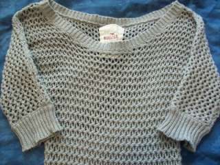 Preppy tunic sweater from Hollister super cute open weave design 