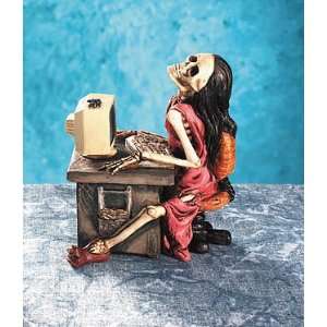  Skeleton Internet Surf Figure Gothic Collectible NEW F 