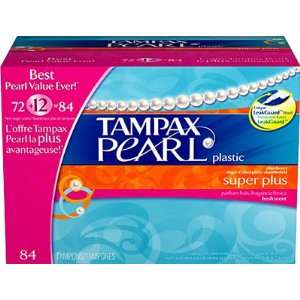   Tampax Pearl Super Plus Scented Tampons  84 ct