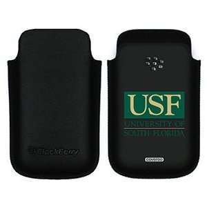  USF University of South Florida on BlackBerry Leather 