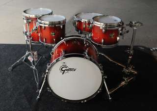 Gretsch USA Custom Maple 4pc Drum Set Savannah Sunset Duco   New 