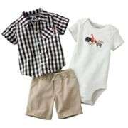 NWT CARTERS SUMMER 2012 BABY BOY CLOTHES N MATCHING SANDALS LOT NB $ 