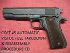 colt 45 automatic pistol colt 22 m1911 m1911a takedown disassembly