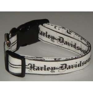  Harley Davidson Motor Cycles Tattoo Small 3/4 Dog Collar 