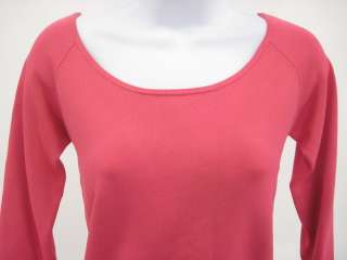 KORS MICHAEL KORS Pink Boat Neck Knit Shirt Top Sz S  