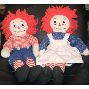  Raggedy Ann & Andy 19 Dolls 