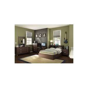  Cakao 54 Bookcase Headboard Bed Set by South Shore