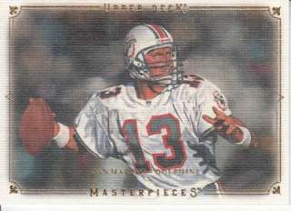 Lot 2008 UD Masterpieces #15 Dan Marino Dolphins  