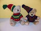 jointed TEDDY BEAR plush knitted Caps & Sweaters