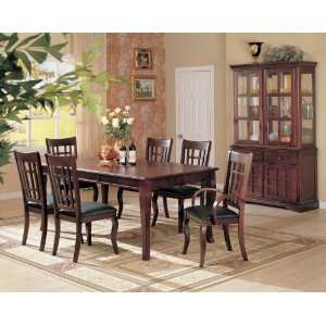 Coaster Furniture Newhouse Collection Cherry 7 Piece Set(Table, 2 Arm 