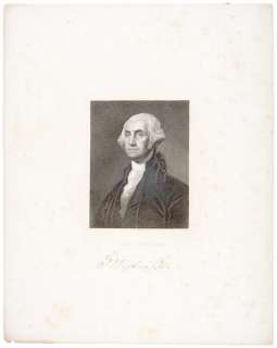Print GEORGE WASHINGTON after STUART Painting  