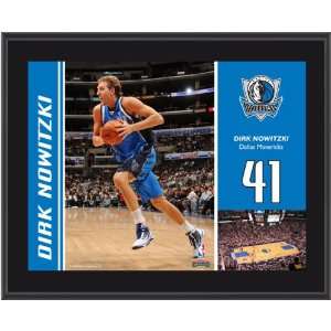   Dallas Mavericks Dirk Nowitzki 10X13 Sublimated Plaque Sports