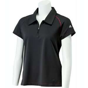   Womens Climacool 3 Stripes Zip Polo 