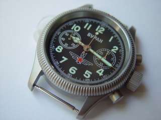 Military chronograph watch Buran Aviator series.  