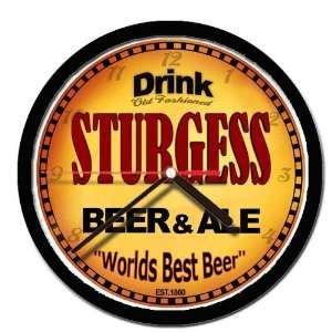  STURGESS beer and ale cerveza wall clock 