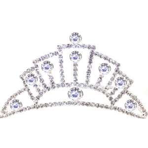   QUINCEANERA ROYAL MARQUES SILVER DIAMANTE SWEET 15 COMB TIARA Jewelry