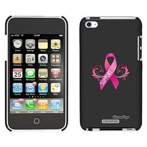  Pink Ribbon Support on iPod Touch 4 Gumdrop Air Shell Case 