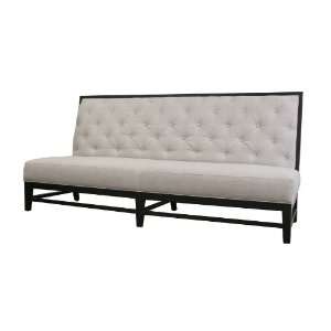  Bristol Tufted Gray Linen Modern Sofa
