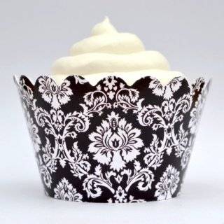 Dress My Cupcake Classic Black Cupcake Wrappers, Set of 12 