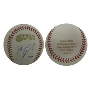 Autographed Jon Lester 2007 World Series Baseballs Engraved (MLB 