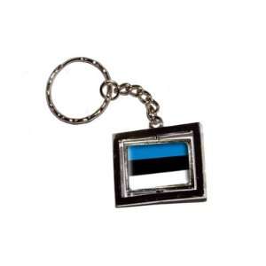 Estonia Country Flag   New Keychain Ring