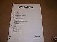 c18) Stihl Blower Parts Manual Model BG 60  