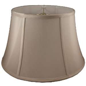   Round Soft Tailored Lampshade, Shantung, Croissant