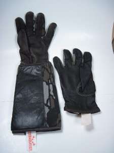 Vintage Cabalas Deer Slayer Archery Gloves Leather Palm & Arm Guard 