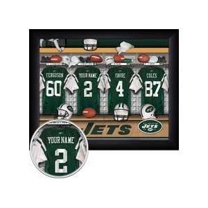  New York Jets NFL Customized Locker Room 11 x 14 
