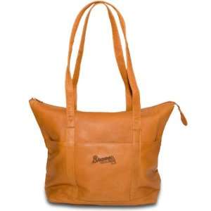  Pangea Tan Leather Womens Tote   Baltimore Orioles 