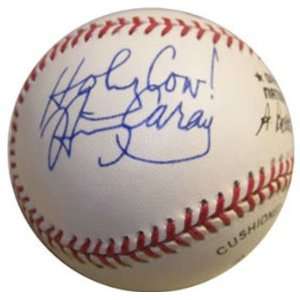 Harry Caray Autographed Baseball   with Holy Cow Inscription 