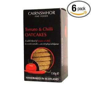 Cairnsmhor Fine Foods Tomato and chilli Handbaked Oatcakes, 5.3 Ounce 