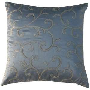 Stiletto Spiral Square Decorative Pillow in Aquamarine 