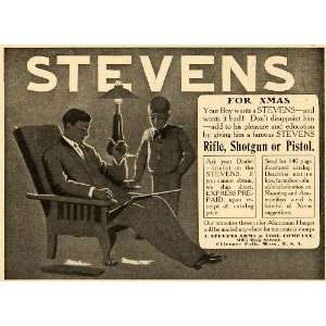  1905 Vintage Ad Stevens Rifle Shotgun Pistol Boy Dad 