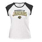   Jaguars Ladies Reebok Cropped Sleeve Property Of T shirt   XL