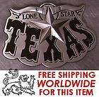 THE STATE OF TEXAS SEAL Lone Star Belt Buckle dont mess  