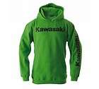 New Genuine Kawasaki Green L Logo Hoodie Sweatshirt