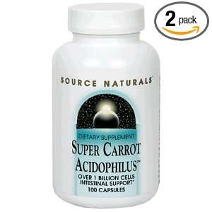  Source Naturals Super Carrot Acidophilus, 100 Capsules 