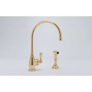 Perrin & Rowe English Bronze Single Hole Kitchen Mixer Faucet with 