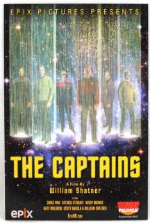 2011 Comic Con Star Trek The Captains Epix Promo Card  