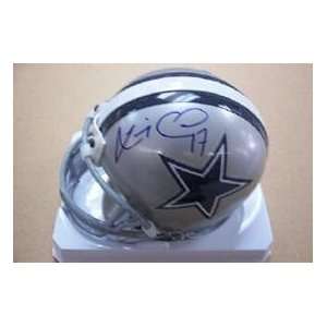 Quincy Carter Autographed Mini Helmet   Autographed NFL Mini Helmets 