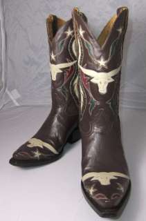 Mens Liberty Cowboy Boots   Dallas Longhorn & Star  