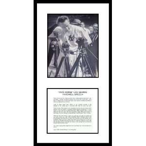 Lou Gehrig New York Yankees MLB Instant Classic Framed Photograph with 